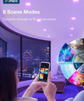 Smart 5 To 6 Inch Recessed LED Can Lights 4 Pack With RGBCW Color Changing, WiFi Enabled Downlights controlled via smartphone