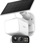 2K Outdoor Pan Tilt Floodlight Security Camera Battery Powered With Solar, 360 Degree AI Motion Tracking, Person And Vehicle Detection, No Monthly Fees Local Storage Or Optional Cloud, C615F Kit.