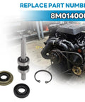 Beach Ready Seawater Pump Rebuild Kit For Mercury MerCruiser Sterndrives with stainless shaft and seal components.