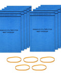 Replacement Wet Dry Vac Filter Bags For Stinger 2.5-5 Gallon Vacuums 10 Pack With Retaining Bands Fits Workshop Vacuums