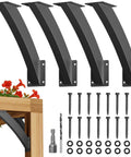 Heavy Duty 45 Degree Pergola Brackets Kit For 4x4 Wood Posts Inside Mount Corner Braces For Pergola Gazebo Deck Porch Construction 4 Pack Actual 2x1.6 Inches Rock Solid