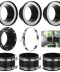 Heavy Duty Adsorptive Dust Collector System Kit For 4 Inch Shop Vac Hoses With Quick Connect Port Couplers and multi outlet starters.