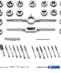 40-piece Tap And Die Set With Storage Case For Quick Threading And Rethreading Internal And External Threads Metric And SAE M3 To M12