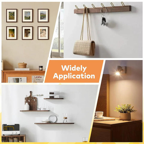 2025 Upgraded Drywall Anchors Kit With Screws, 200 Pcs Self Drilling Sheetrock Anchors And 100 Pcs Screws, No Pre Drilling Required in use for hanging picture frames, shelves, and hooks on walls.