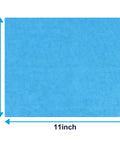GLIMGLINT blue microfiber shop towel, 11 by 9 inches, lint-free reusable cleaning cloth
