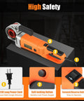 Heavy Duty Electric Pipe Threader Machine 2300W 110V Handheld Thread Kit with ergonomic grip, cord, and safety buttons.