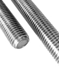 Two 304 stainless steel 3/8-16 fully threaded rods, 12" long, right-hand threads.