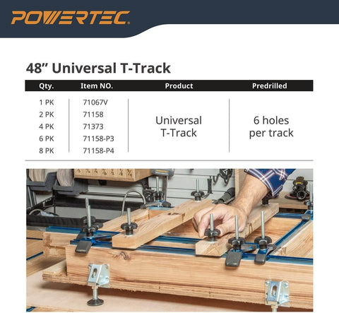 3 Inch T Track Intersection Kit With Predrilled Mounting Holes Do-It-All Universal T Track Accessories in use on workbench