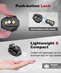 Compact Aluminum Quick Release Plate System With One Quarter Inch Screw for Camera Tripods and Gimbals in use