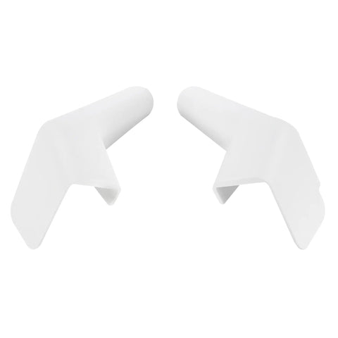 Long Version RV Rain Gutter Spout Set, Left and Right, White, Direct Rainwater Away, Prevent Black Streaks and Water Damage