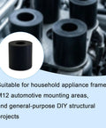 Hefty M12 Rubber Spacer And Anti Vibration Mount With Shock Absorbing NBR Cushion for household appliances and automotive applications.