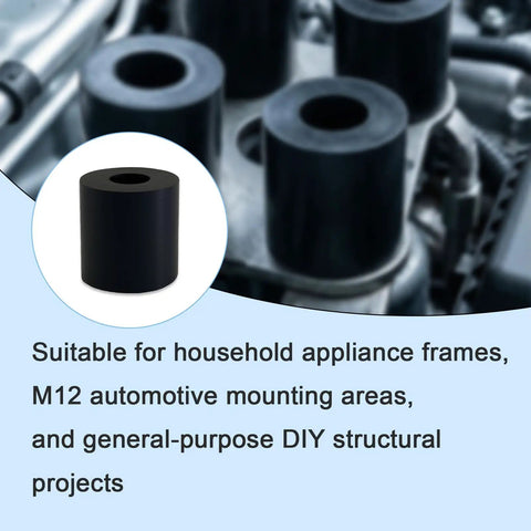 Hefty M12 Rubber Spacer And Anti Vibration Mount With Shock Absorbing NBR Cushion for household appliances and automotive applications.