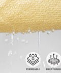 Rectangle Shade Sail 14x16 Outdoor Canopy for Backyard Patio Pergola Garden Deck Breathable UV Blocking HDPE close-up