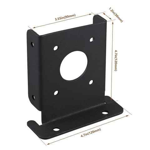 4 Pack Adjustable 4x4 Wood Fence Pergola Post Base Brackets Kit Beefy Heavy Duty Post Anchor For Deck Railing And Mailbox Posts Sturdy Black