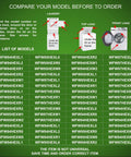 List of washer models compatible with Drain Pump Motor Replacement WPW10241025 Compatible With PS11750897 AP6017598 EAP11750897