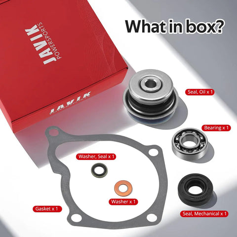 No Drama Heavy Duty Water Pump Bearing Seal Gasket Kit For Polaris Sportsman Ranger Atv 400 425 500 Models displayed with components.