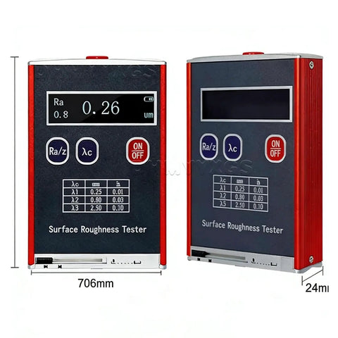 Digital Roughness Tester And Portable Profilometer With 0.01μm Precision LED Display Showing Measurements