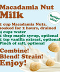 Macadamia Nut Milk Recipe with Macadamia Nuts Bulk 25 Pound Raw Unsalted Unroasted For Snacking And Baking Keto Friendly Kosher And Vegan