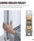 Top Shelf 88 Type Sliding Window Roller Pulley Featuring Double Copper Wheels And Rust Resistant Stainless Steel Build for smooth patio door operation.