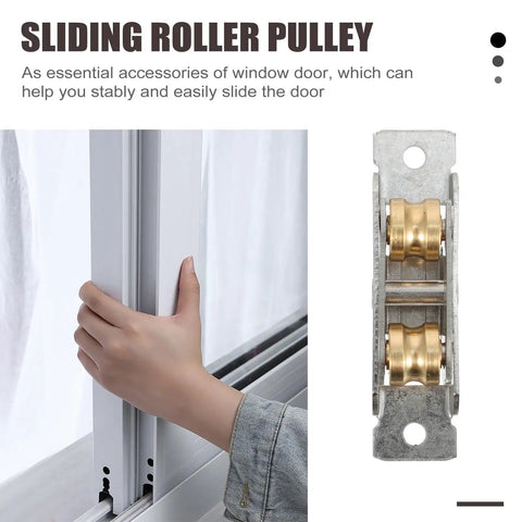 Top Shelf 88 Type Sliding Window Roller Pulley Featuring Double Copper Wheels And Rust Resistant Stainless Steel Build for smooth patio door operation.
