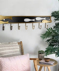 Goldfish Wall Mounted Coat Rack Hook Set With Multiple Hangers For Coats And Towels Featuring Hella Tough Metal Build and a modern design.