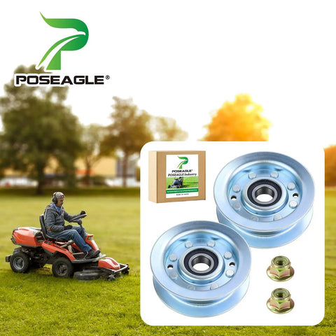 Straight Up Quality Idler Pulleys For John Deere Gy22172 And Gy20067 Heavy Duty Bearings For 42 And 48 Inch Mower Decks D140 L130 Models Easy Swap Runs Like New on a lawnmower.