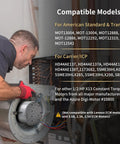 Man installing 1/2 Hp Ecm X-13 Furnace Blower Motor 1075 Rpm Direct Oem Replacement For 6205E Hvac System.