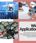 24 Piece M2 M3 Flight Controller Anti Vibration Standoff Screw Kit Featuring Heavy Duty Rubber Damper Balls And Flat Cushion Washers on a drone.