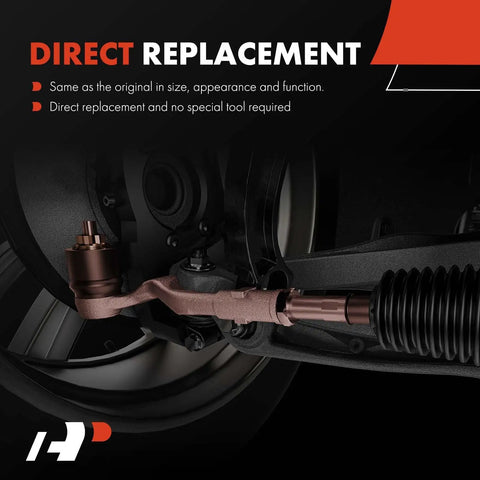 Front Outer Tie Rod End Replacement For Ford Escape 2013-2019, Focus 2012-2018, Transit Connect 2014-2018, C-Max 2013-2018, And Lincoln MKC 2015-2019 - Fixes Uneven Tire Wear And Improves Steering Control, direct replacement