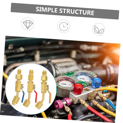 Three Piece Heavy Duty Solid Brass Ball Valves that slide into tight spaces with easy connections for HVAC projects.