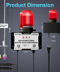Heavy Duty 110V Water Level Alarm With High Low Detector 110dB Siren And Light Outdoor Rated Water Level Monitor dimensions