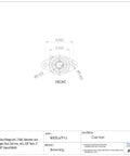 Cast Iron Flange Unit With Setscrew Lock And Dual Sealed Bearing For Moderate Loads Easy Service Design Contact Flinger Seals, 5/8 inch bore drawing.