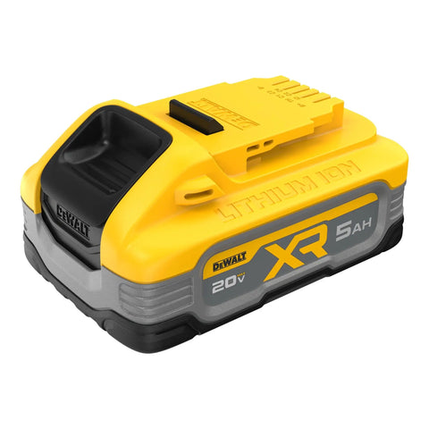 Powerstack 20V Max Battery Starter Kit with Rechargeable 5Ah Lithium Ion Pack for Cordless Tools, yellow and black battery