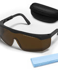 Top Shelf 1064nm Laser Safety Glasses Featuring OD4 Plus Lens Shield For Fiber Marking And Engraving Built Tough As Nails To Crush Daily Fog And Deep Scratches with protective case and cleaning cloth