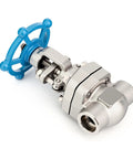 304 Stainless Steel Gate Valve Half Inch Full Bore With Wheel Handle Forged Sluice Valve for water, oil, gas control