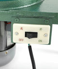 Close-up of the Faceting Machine With Digital Display 180W Jade Grinding Jewelry Lapidary Polishing Device power switch.