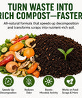 100X Concentrated Compost Starter And Accelerator For Bins Tumblers And Piles Odor Control And Fast Decomposition product benefits