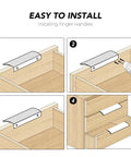 Installation guide for Gold Finger Edge Pulls For Cabinets 10 Pack 150mm Length With 128mm Center To Center