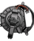 High Output AC Blower Motor With Slick Velocity Fan Assembly For Chevy Silverado 1500 2500Hd 3500Hd And Gmc Sierra 1500 2500Hd 2019 To 2024 back view with wiring.