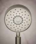 Purist Four Function Handheld Showerhead With Nonpositive Shutoff Full Coverage Spray in Vibrant Brushed Nickel finish