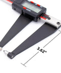 Digital Rotor Gauge 0 To 6 Inch Stainless Steel With Large LCD Inch Metric Fraction Conversion Brake Rotor Thickness Gear
