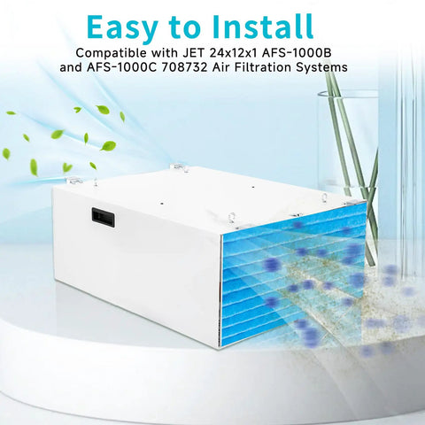 Top Shelf 24x12x1 MERV 13 Washable Electrostatic Outer Air Filter Two Pack with easy installation feature.