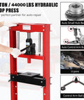 20 Ton Hydraulic Press Heavy Duty Adjustable H Frame Garage Floor Shop Press with stamping plates for auto repair use