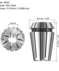 ER20 Spring Collet Five Sixteenths Inch Clamping Diameter For CNC Milling Lathe And Engraving Machines 40Cr Steel