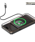 Ride Ready Wireless Charging Pad For GMC Sierra EV And Yukon Dashboards Center Console quick 20W fast charge flat mat with USB cable.