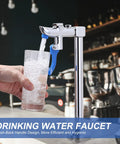 Self Service Glass Filler Faucet For High Traffic Bars Hotels Cafes 9 Inch Deck Mount Water Filler Station Stainless Steel Drinking Faucet For Fast Refills And Clean Water