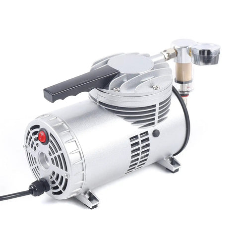 Pro Grade Oil Free Diaphragm Vacuum Pump Delivering Tough Build And Whisper Quiet Operation With One Sixth Horsepower Motor.