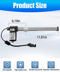 KDPT007-115 Linear Actuator Replacement For Electric Sofa Lift Chairs And Power Recliners Kaidi Motor with 6.19in x 11.81in dimensions.