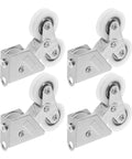 Kickass Double Wheel Screen Door Rollers Set Of Four Hella Smooth Aluminum Pulleys With Precision Ball Bearings for sliding door use