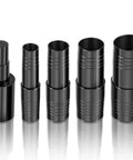 Five Piece Transmission And Transaxle Plug Kit With Adapter For Ford And Most Cars And Pickups Universal Fit Leak Proof Seals Replaces 23400 Premium Plug Set For Fluid Seal And Easy Maintenance, black plastic plugs